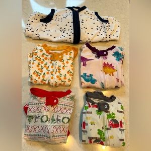 Burt’s Bees Organic 12 month footed sleepers and Burt’s Bees Star Sleep Sack